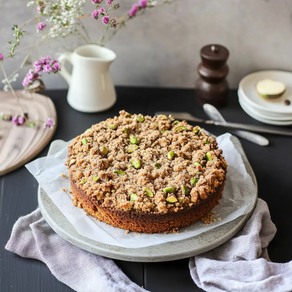 Easy Pistachio Coffee Cake