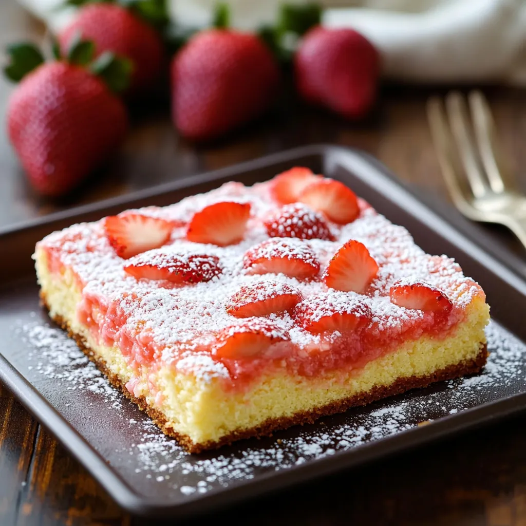 Strawberry Butter Cake