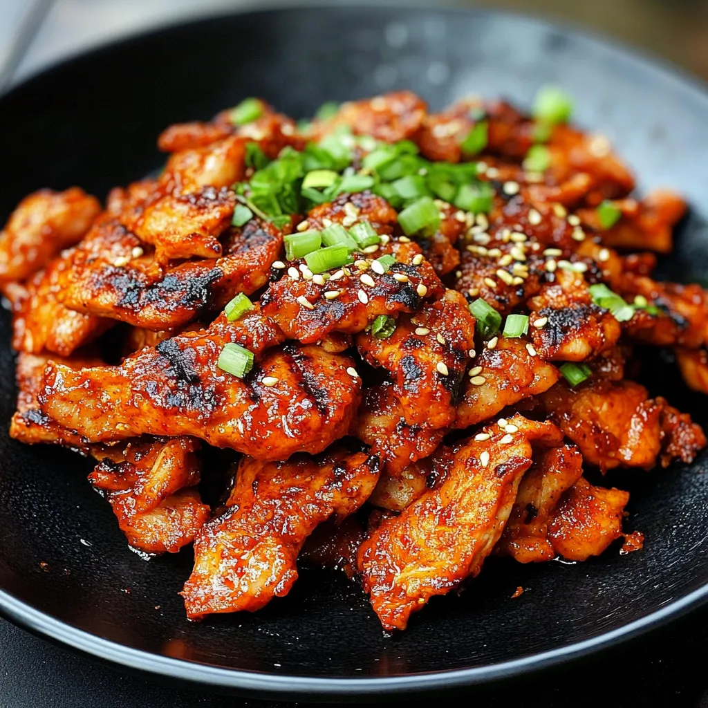 A plate of food with a variety of ingredients, including meat, vegetables, and sauce.