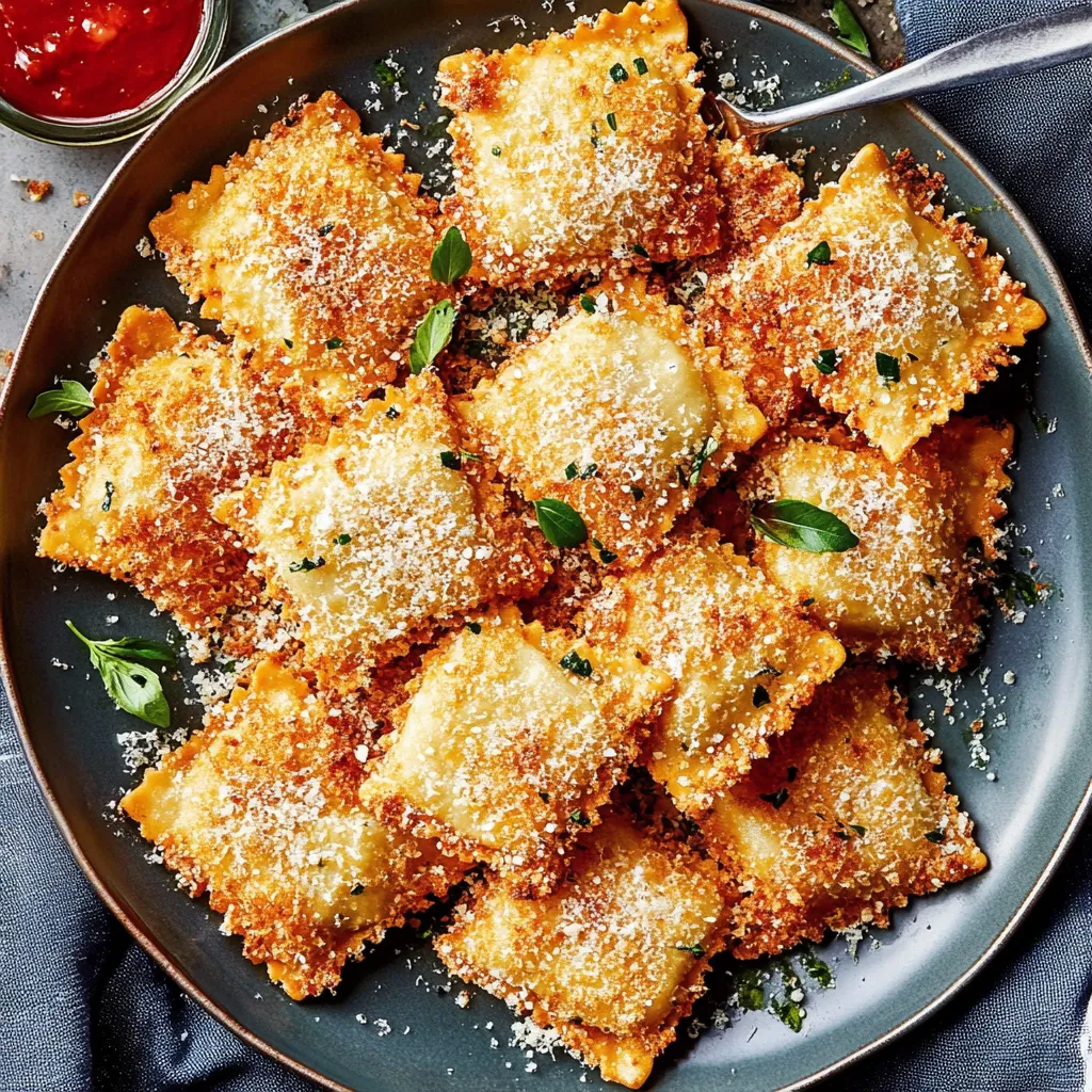 A plate of pasta with cheese and herbs on top.