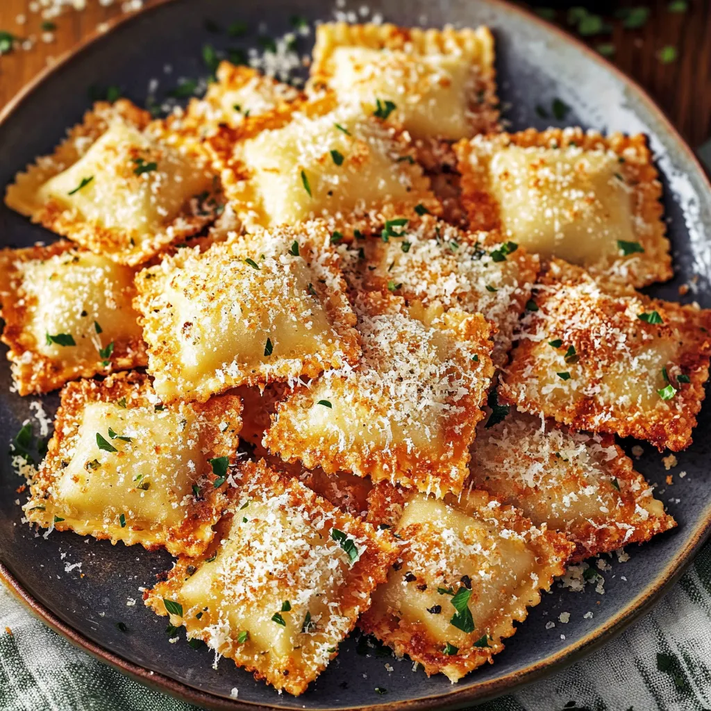 A plate of cheese-covered pasta with a sprinkle of parsley.