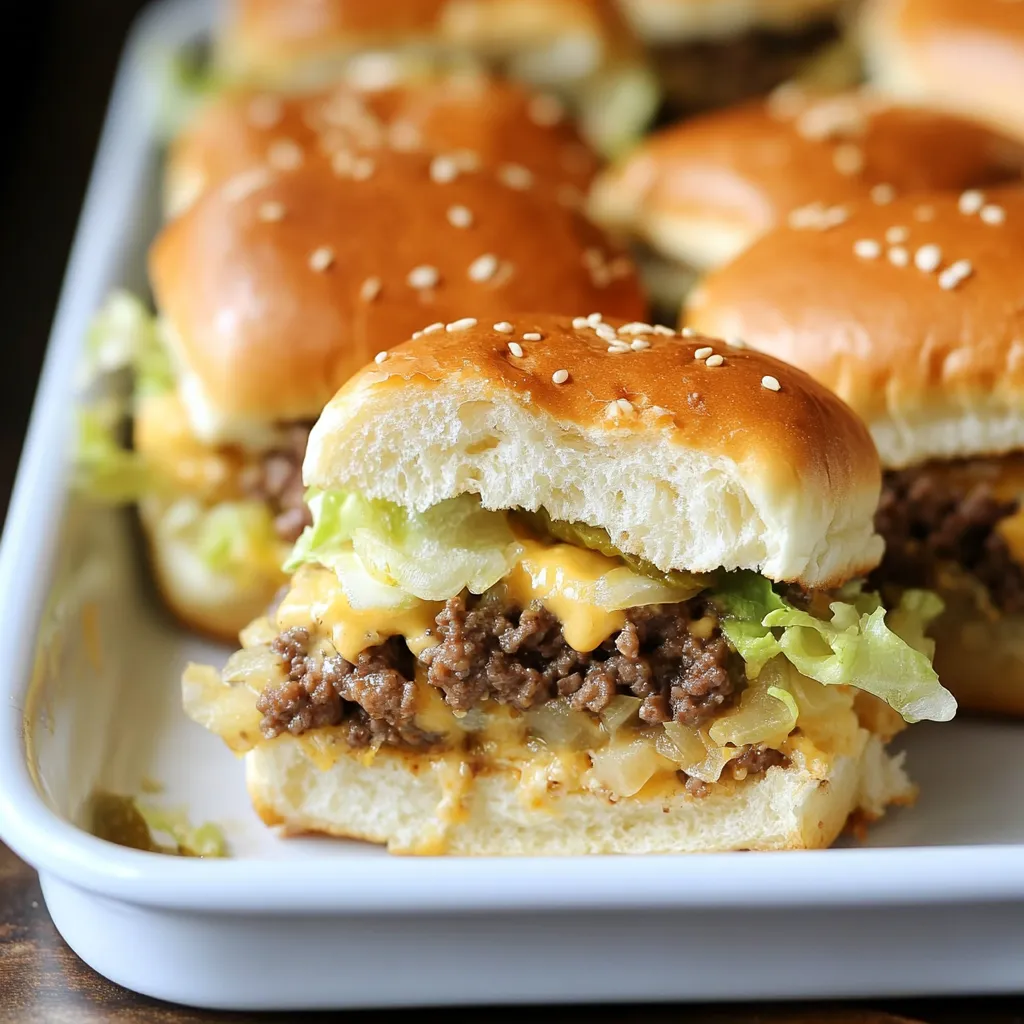 A plate of hamburgers with lettuce and cheese.