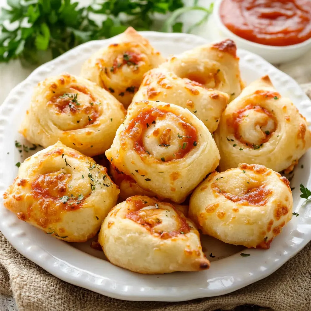 A white plate with a variety of cheese and tomato filled pastries.