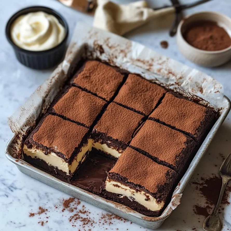 A square of chocolate cake with chocolate chips.