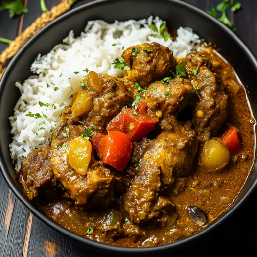 A bowl of rice and meat.
