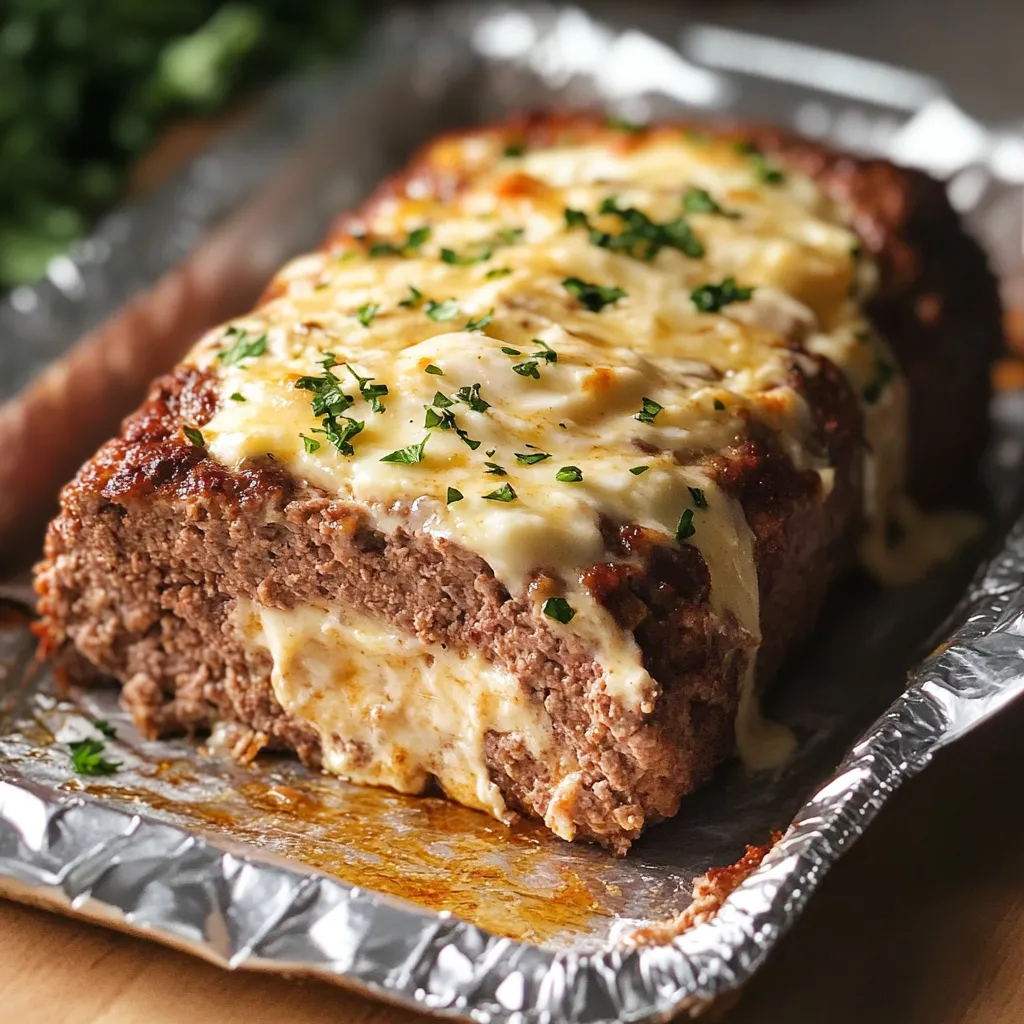 A piece of meat with cheese on top.