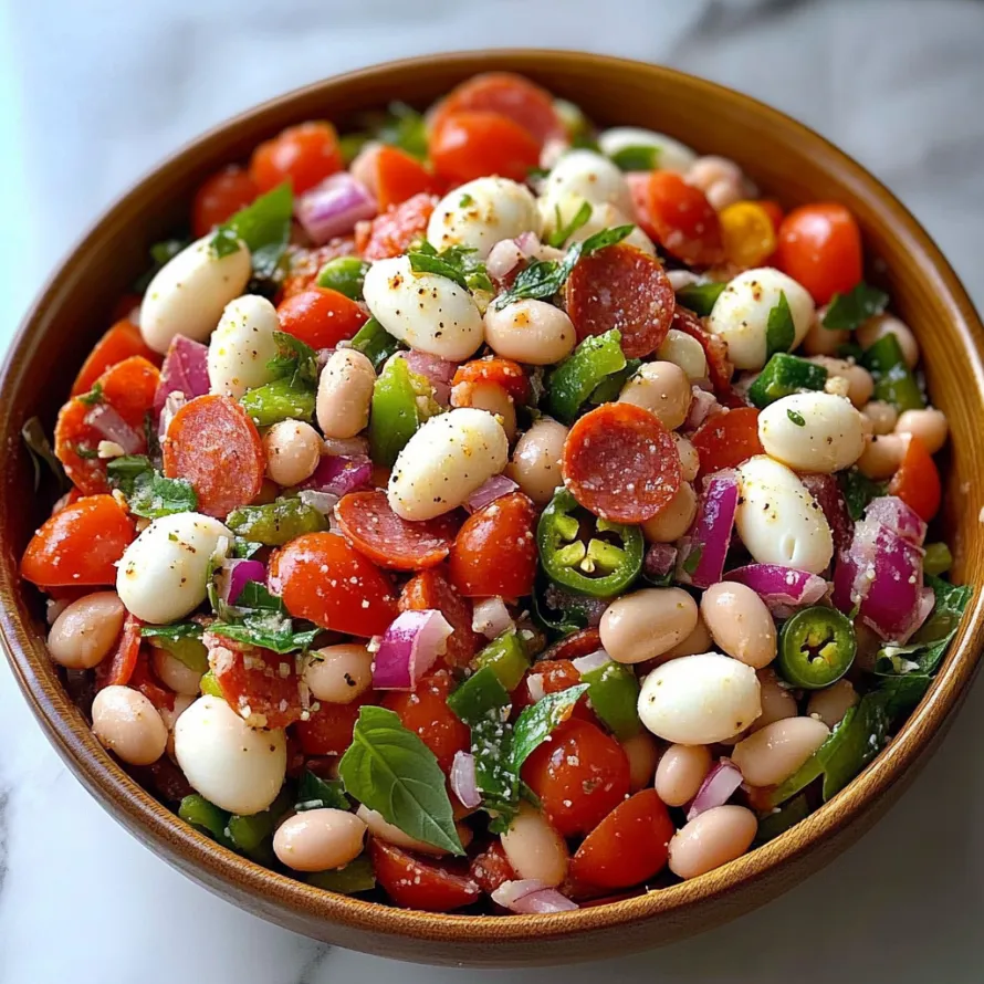 A bowl of food with tomatoes, peppers, onions, and beans.