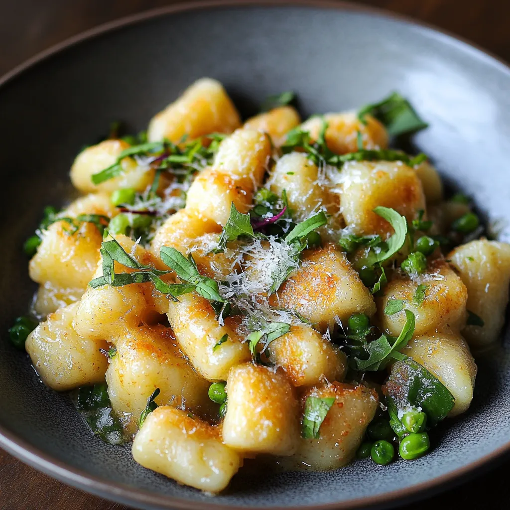 A bowl of pasta with cheese and peas.
