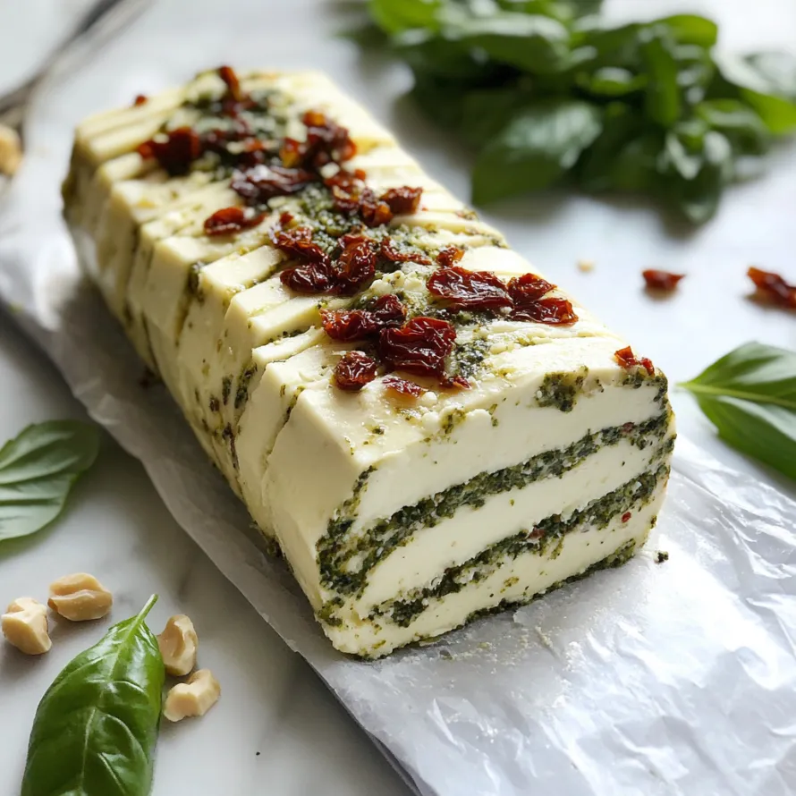 A slice of cake with a green topping.