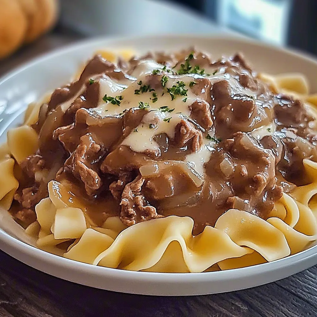 A plate of food with noodles and meat.