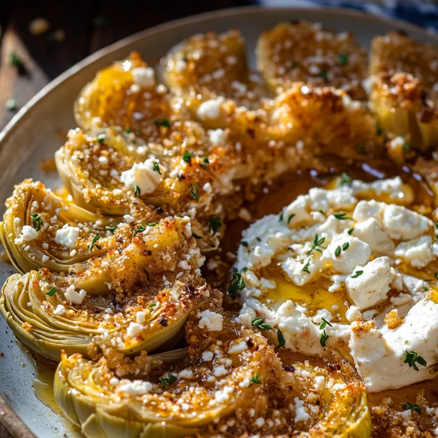 A plate of food with feta cheese and vegetables.