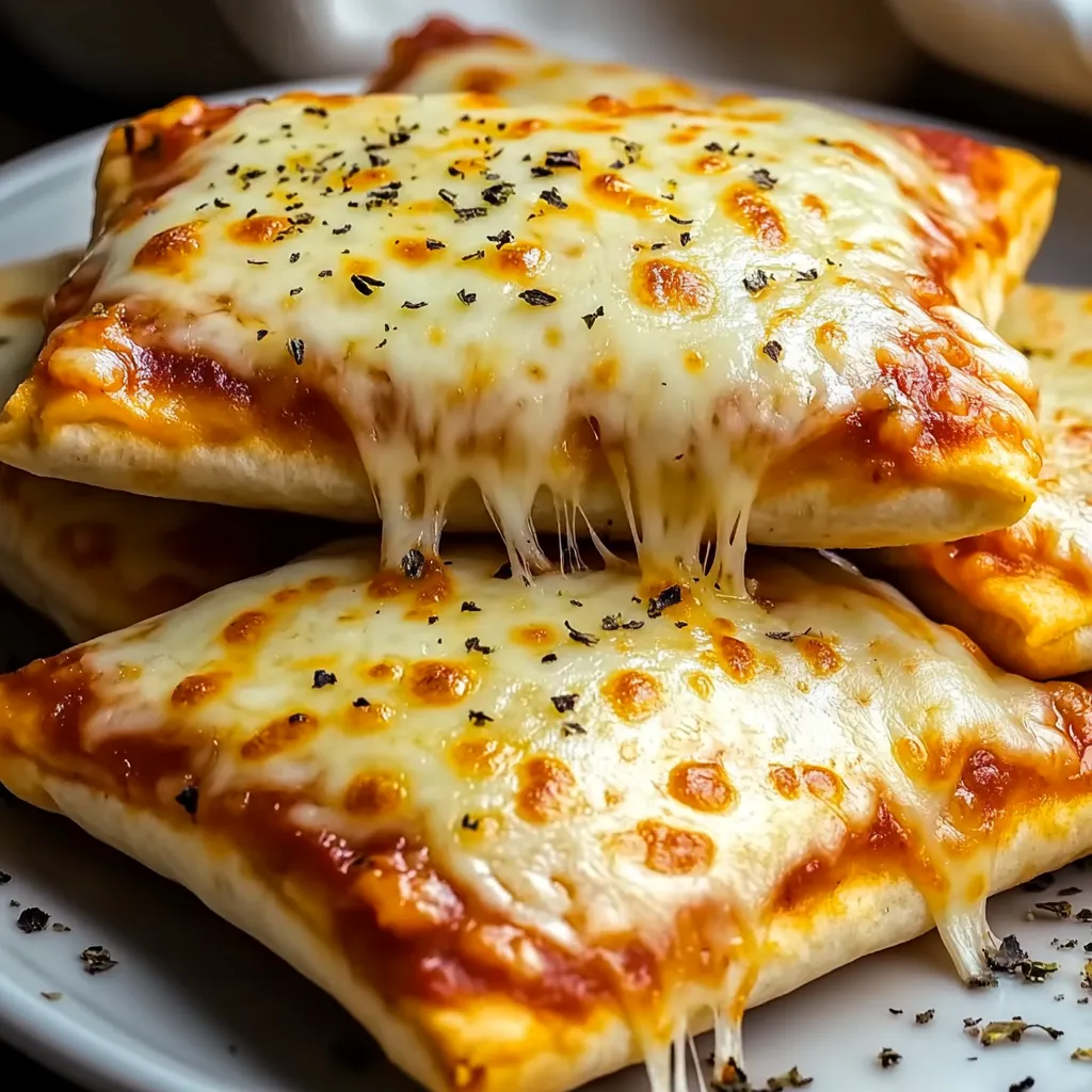A plate piled with gooey cheese pockets.