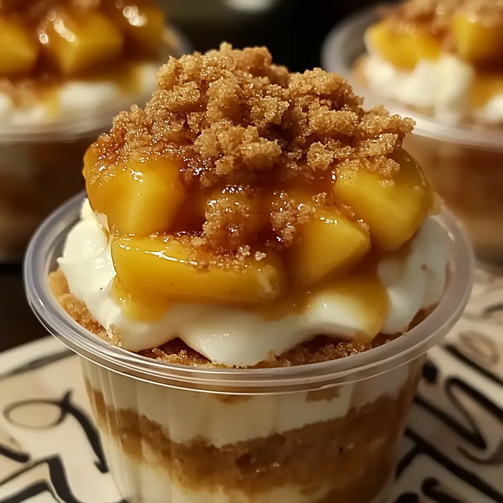 A dessert in a plastic cup.