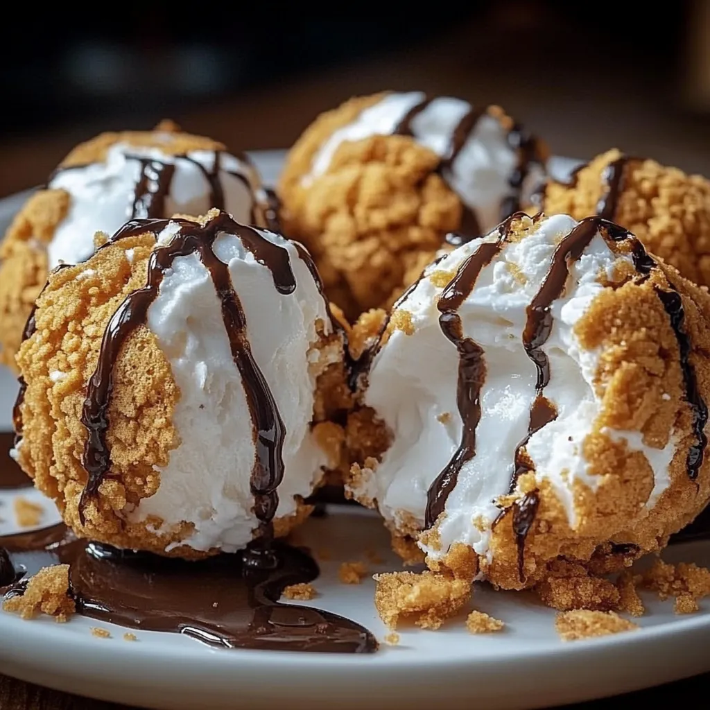 Fried S'mores Bombs