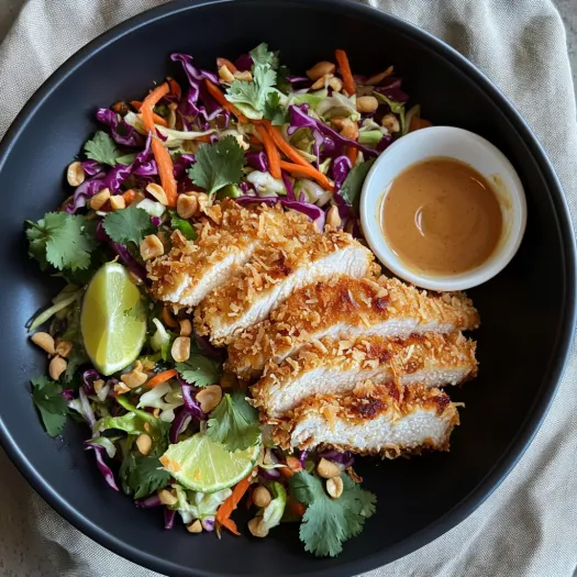 A plate of food with chicken and vegetables.