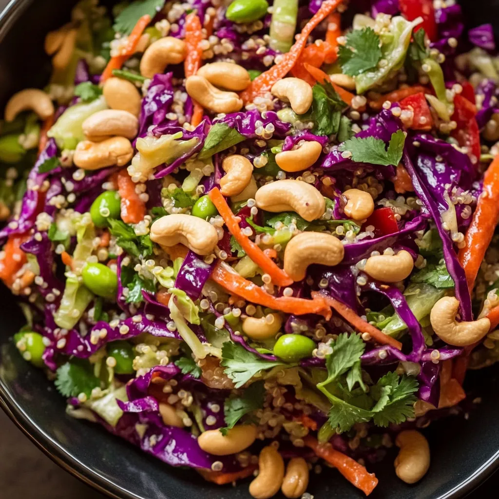 A bowl of food with nuts and vegetables.