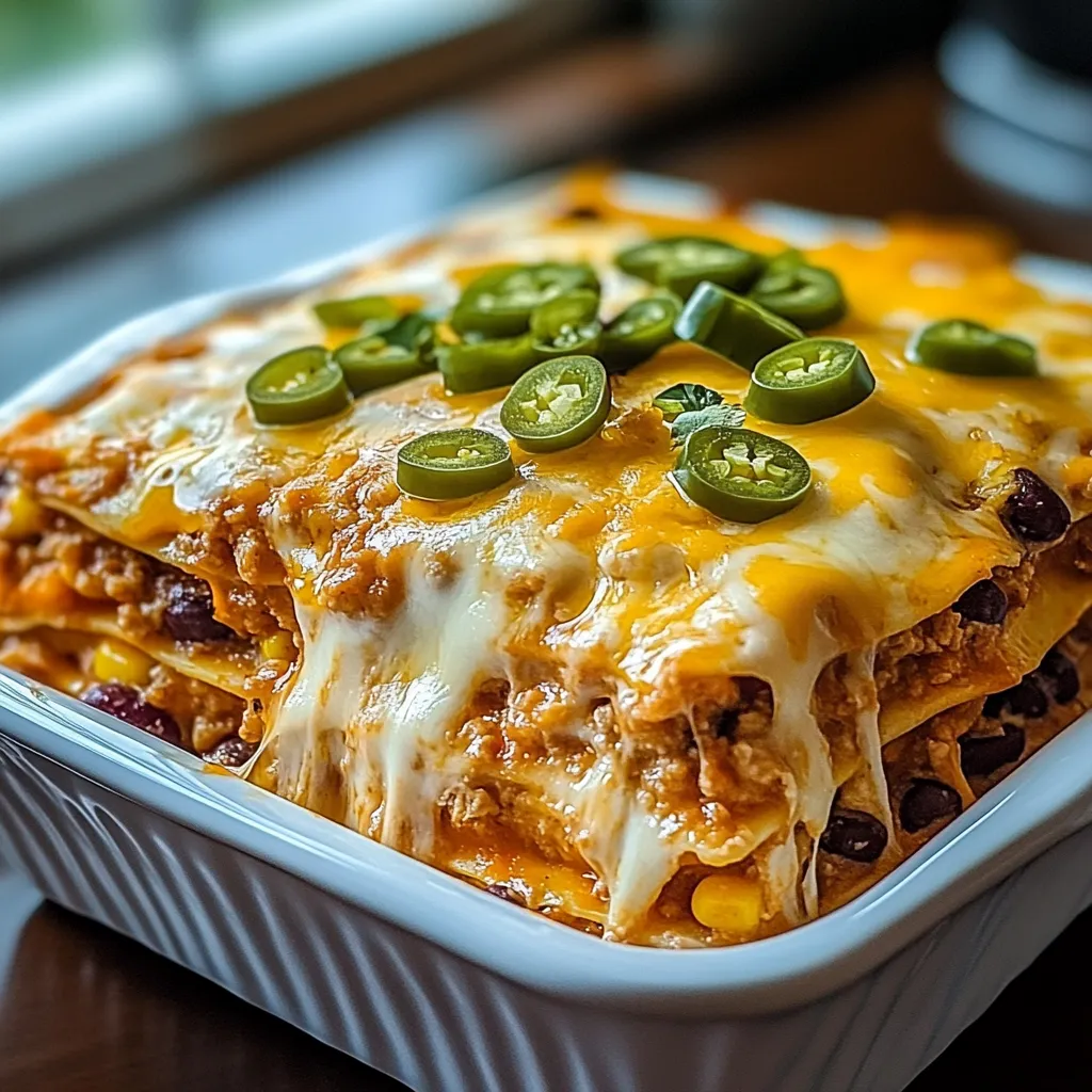 A white bowl with a casserole dish in it.
