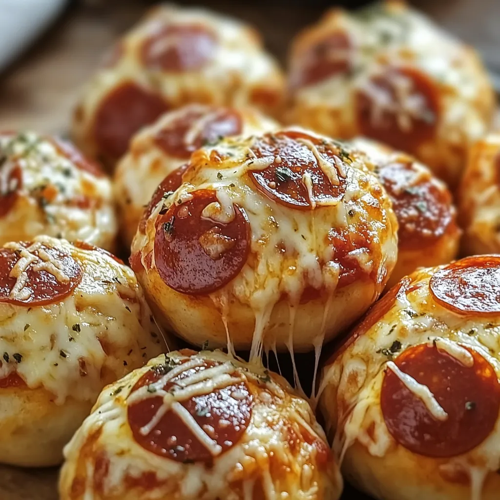 Cheesy pepperoni Pizza Bombs