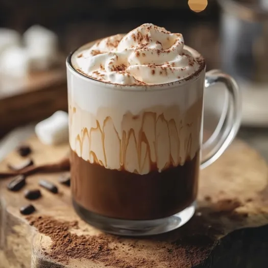A cup of coffee with whipped cream.