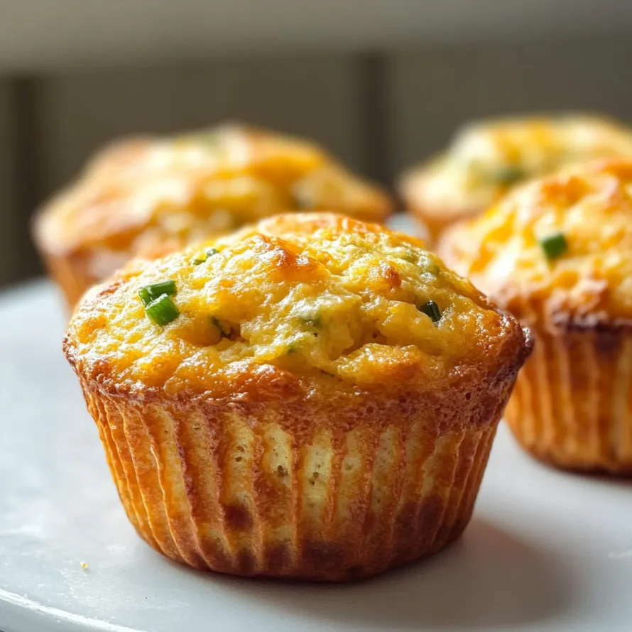 A white plate with 3 muffins on it.