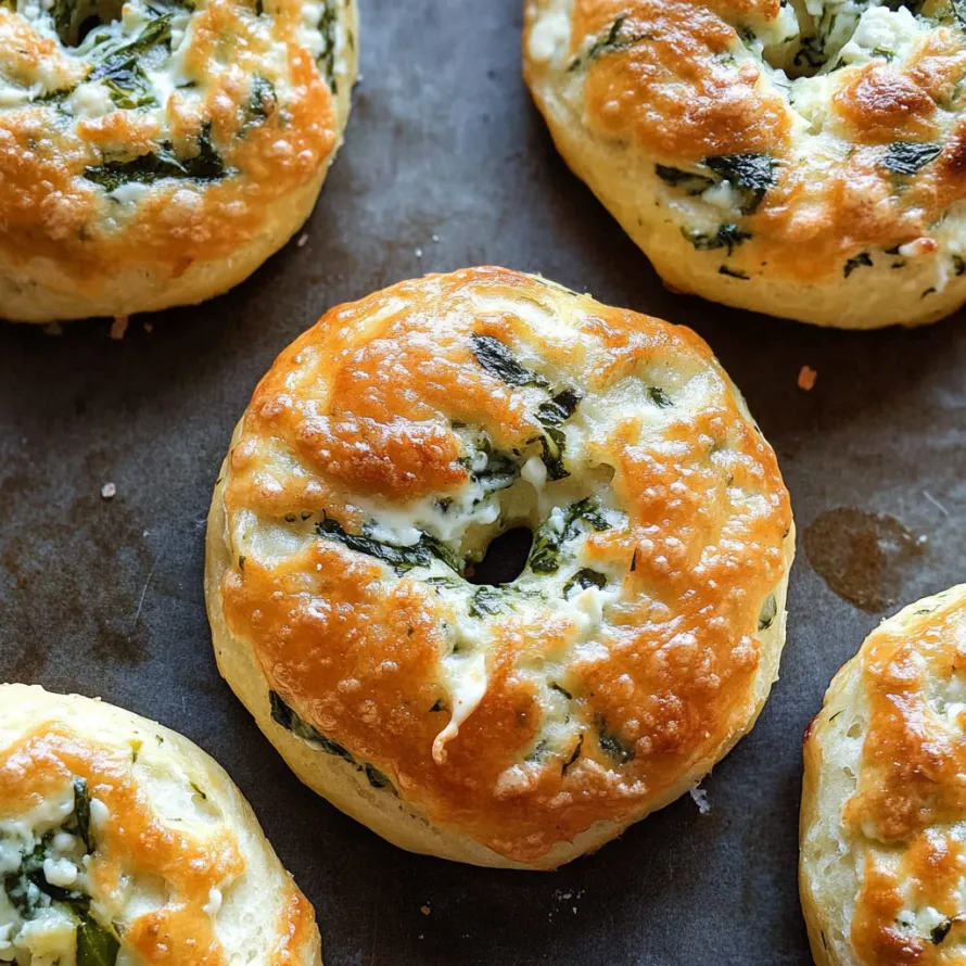 A tray of baked goods with green toppings.