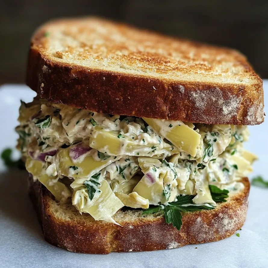 A sandwich with lettuce and onion.