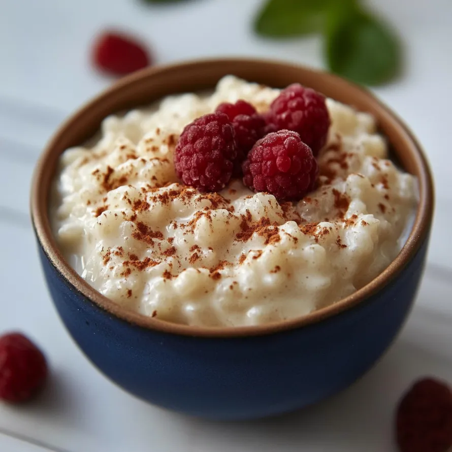 Bowl of cereal with berries on top.