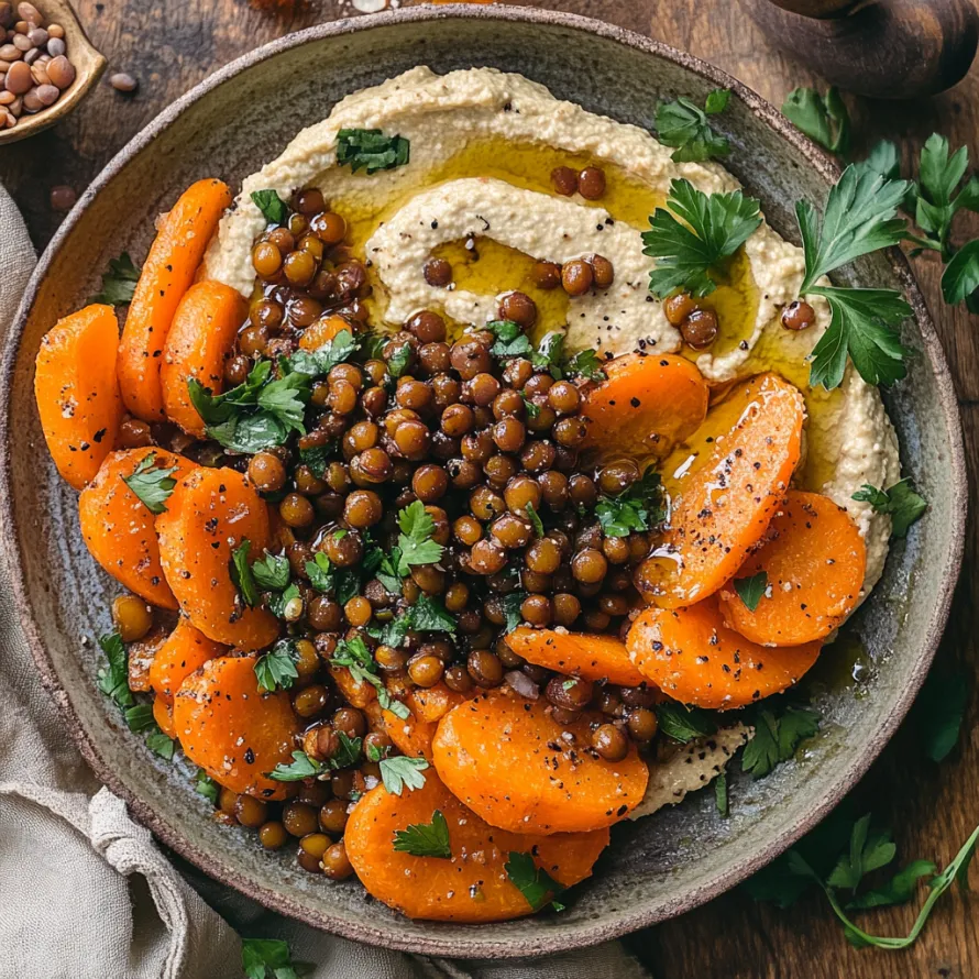 A bowl of food with carrots and peas.