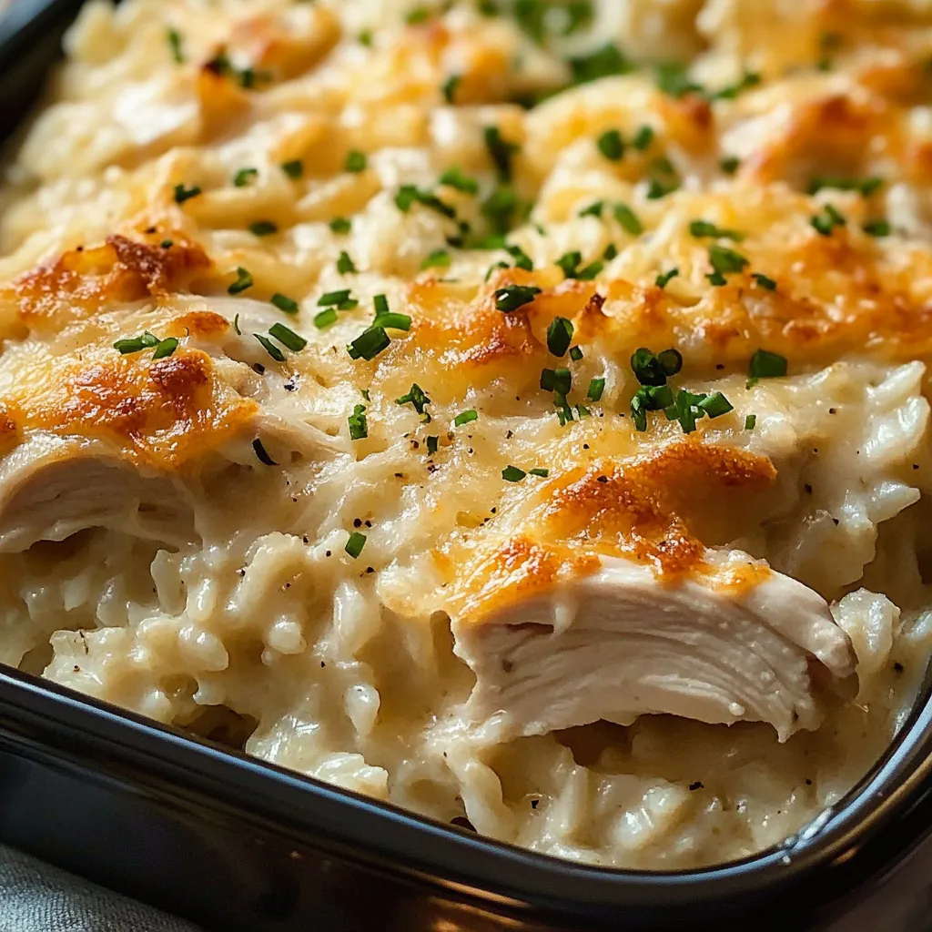 Creamy Chicken & Rice Casserole Delight!