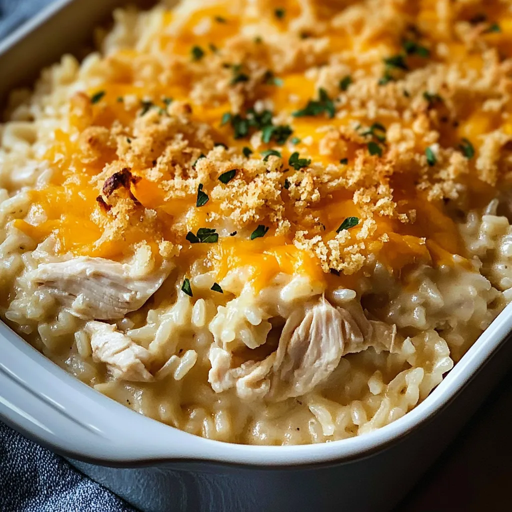 A bowl of food with chicken and rice.
