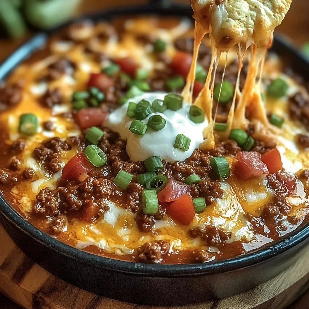 A bowl of chili with cheese and tomatoes.