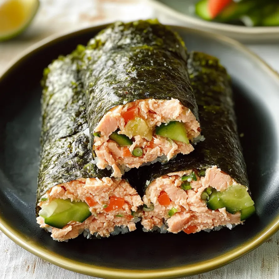A plate of sushi with cucumbers and carrots.