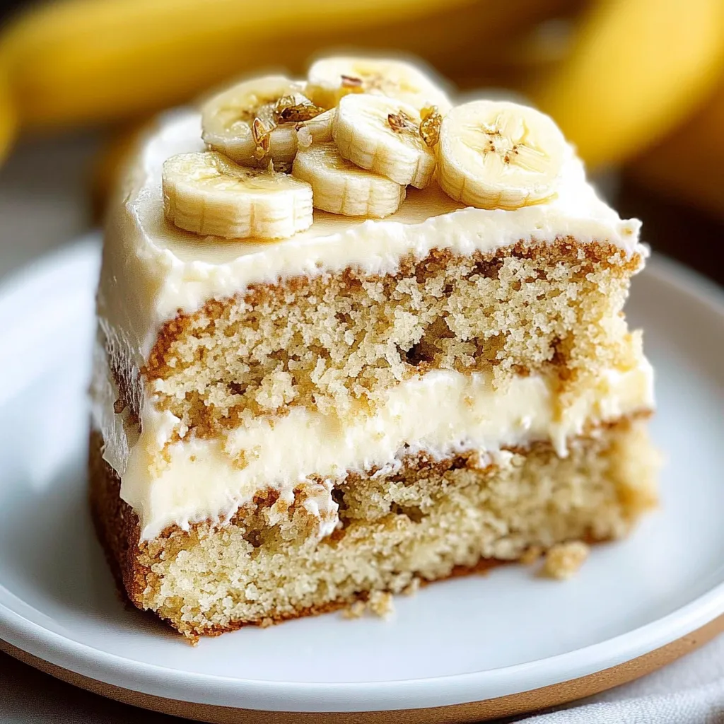 Cream Cheese Frosted Banana Cake