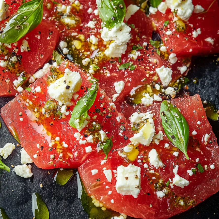 A slice of tomato with cheese and basil on it.