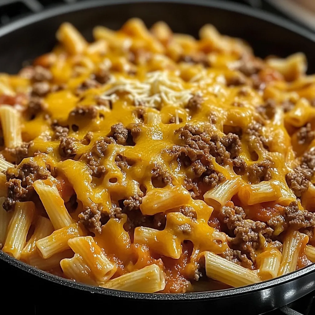 Cheesy Beef Taco Pasta