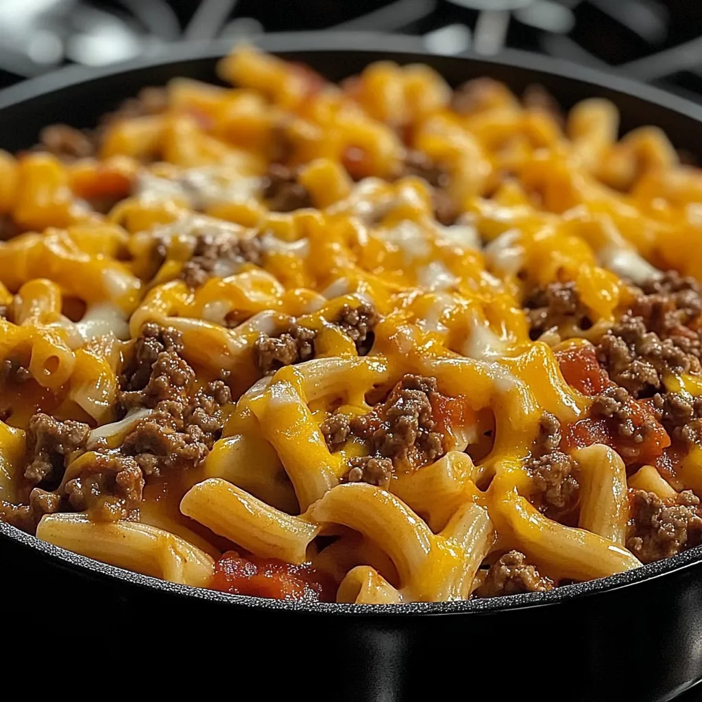 A bowl of macaroni and cheese.