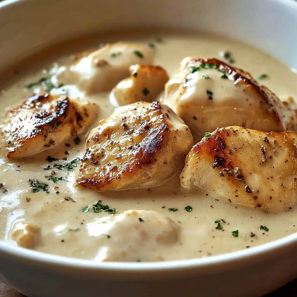 A bowl of soup with meatballs and herbs.