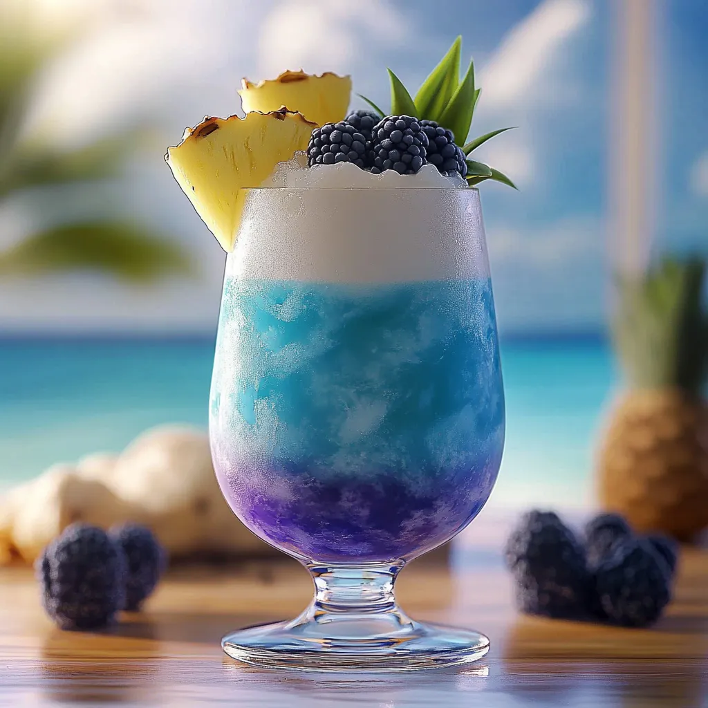 Ocean Love Colada Mocktail