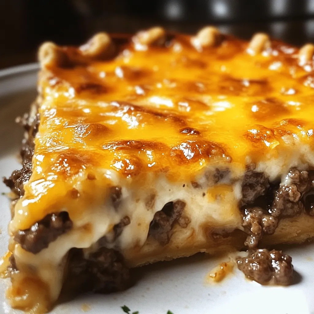 A slice of cheesy pizza on a white plate.