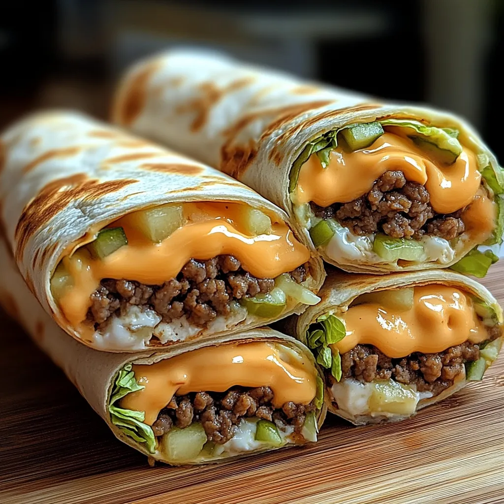 Two burritos with cheese and meat.