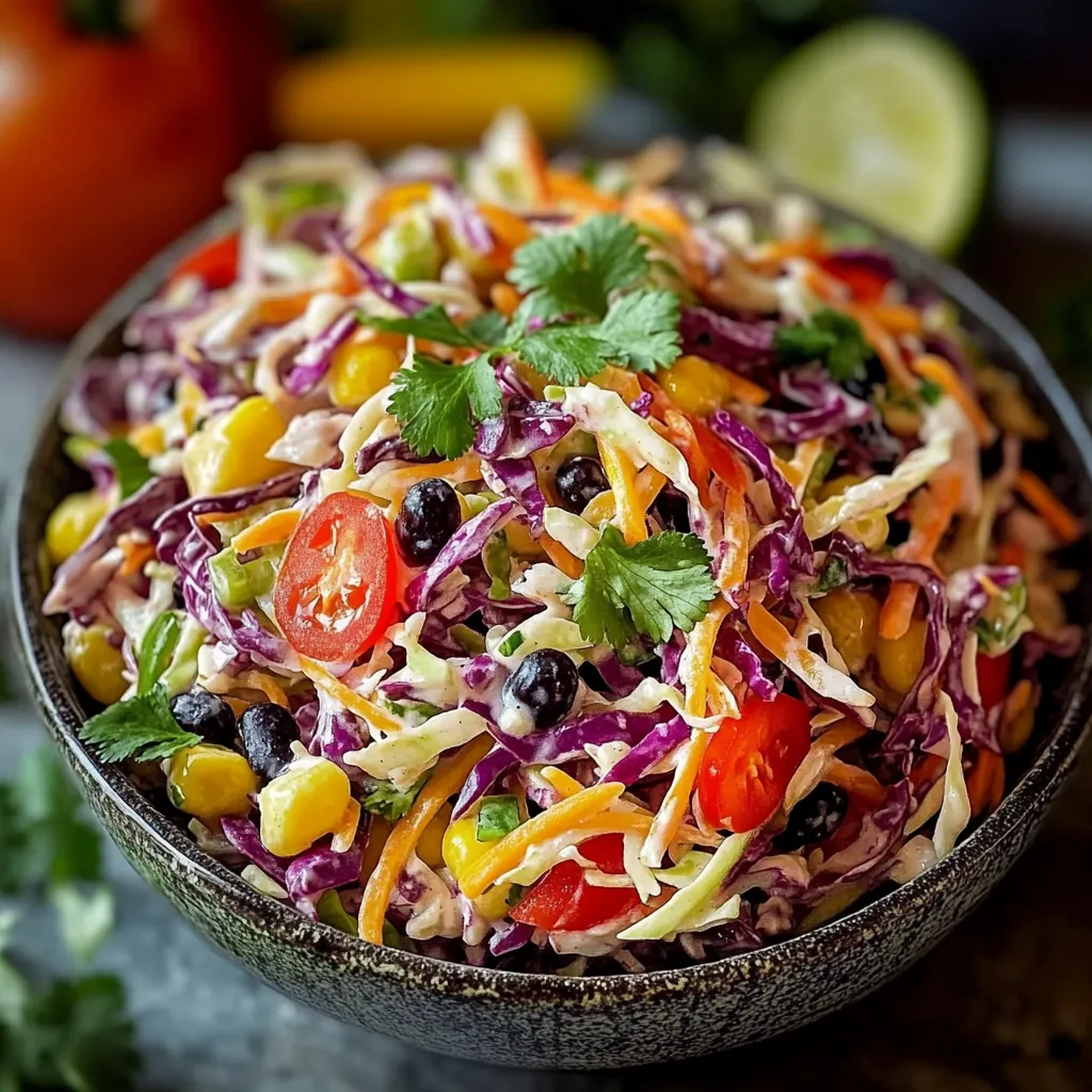 A bowl of salad with tomatoes, corn, and lettuce.