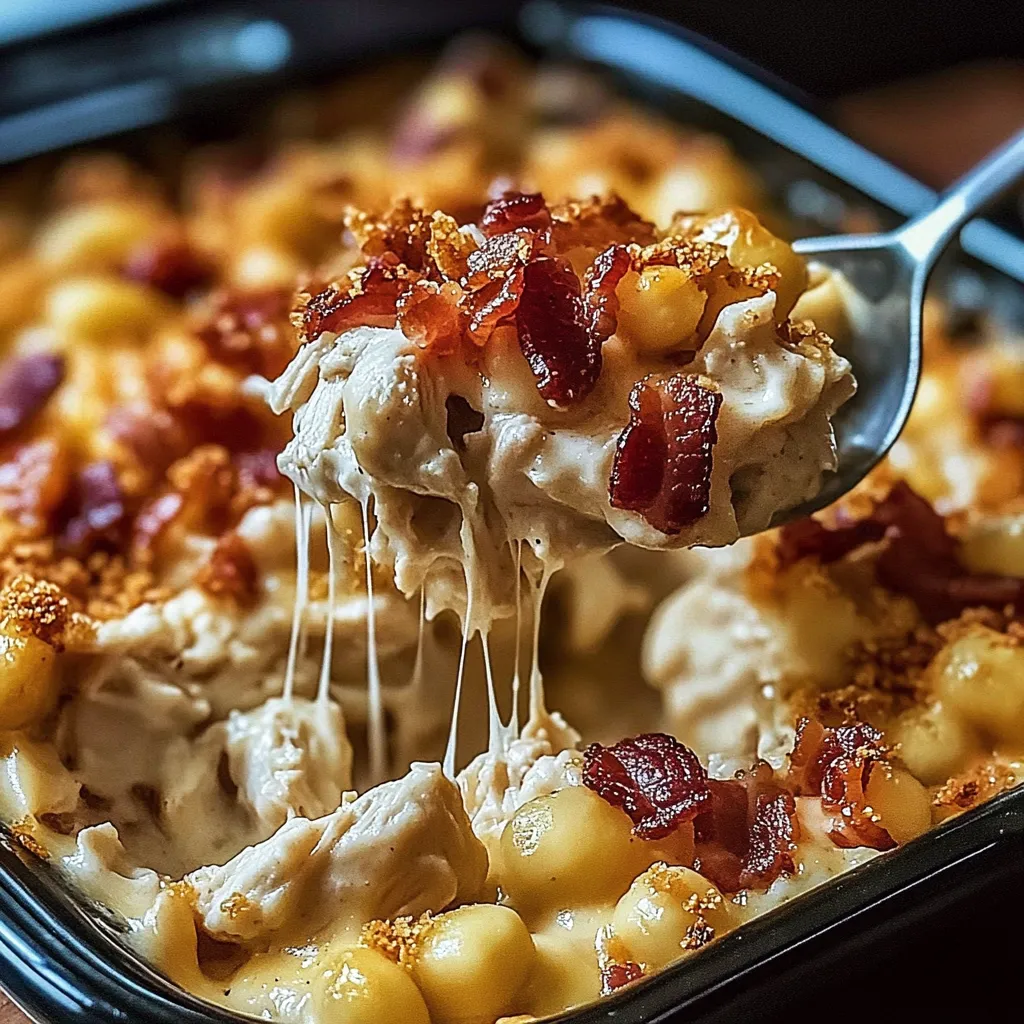 A spoon is in a bowl of food.