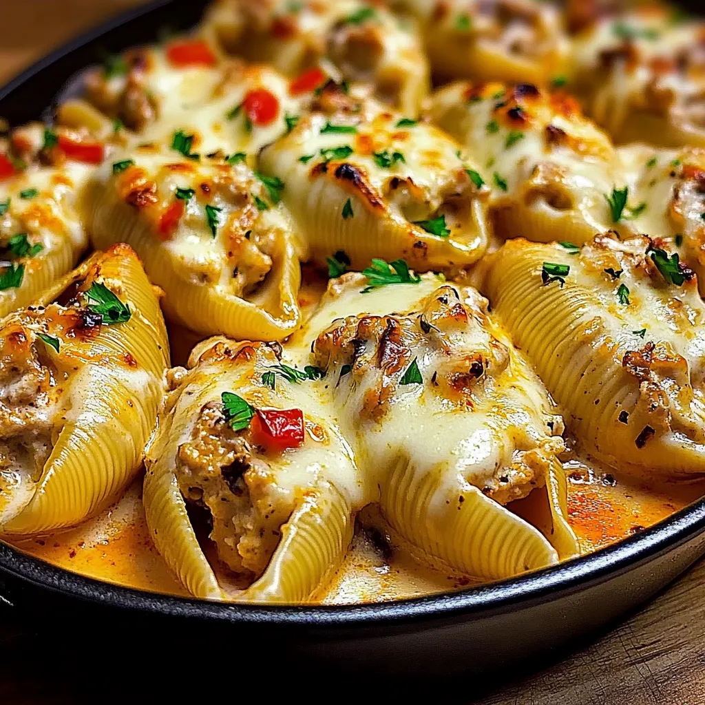 Creamy Cajun Chicken Stuffed Shells