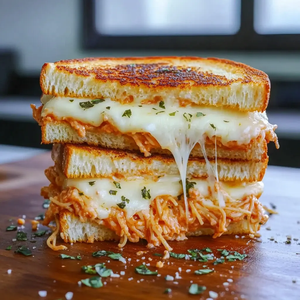 Spaghetti Grilled Cheese