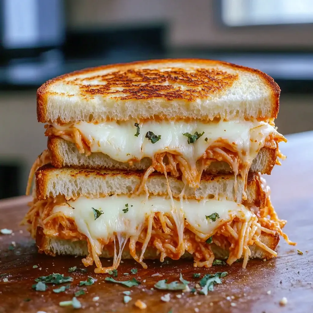 Spaghetti Grilled Cheese
