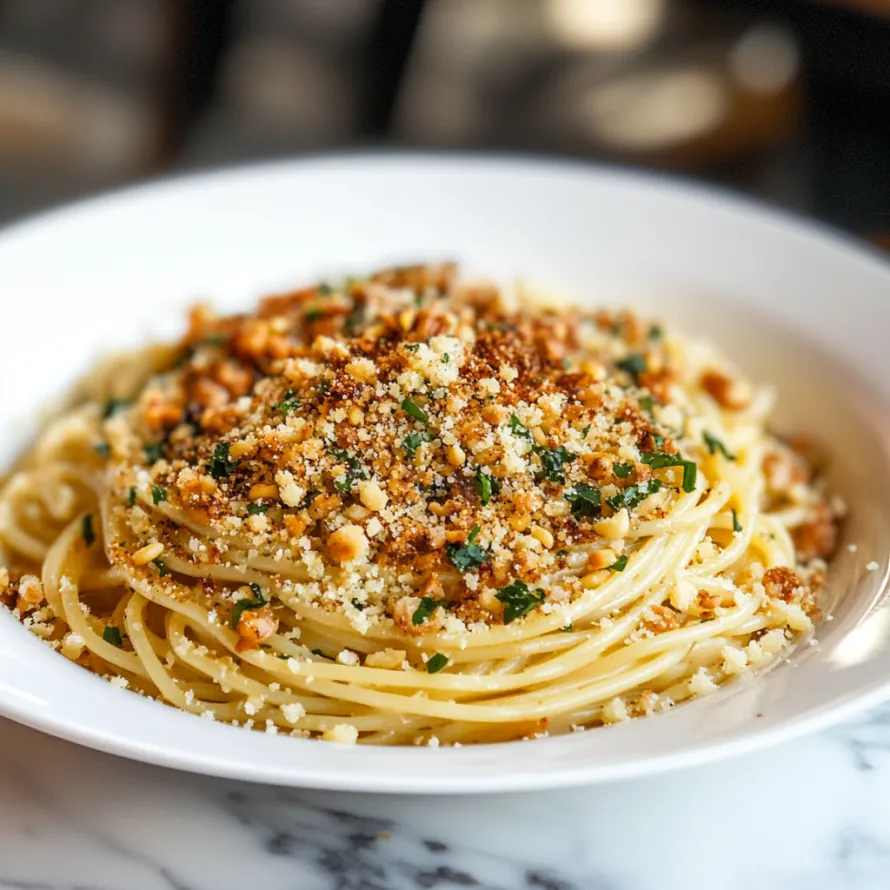 A plate of spaghetti with meatballs and nuts.