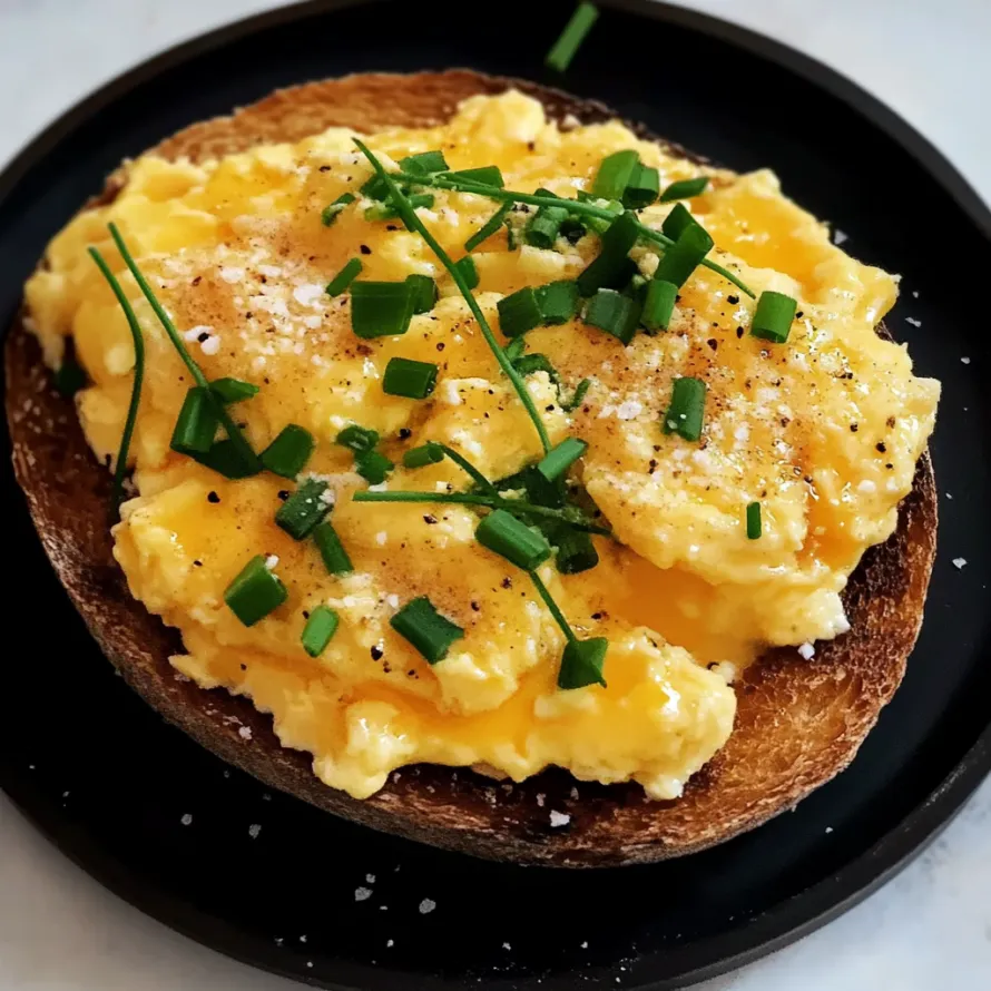 A plate of food with a slice of bread and eggs.