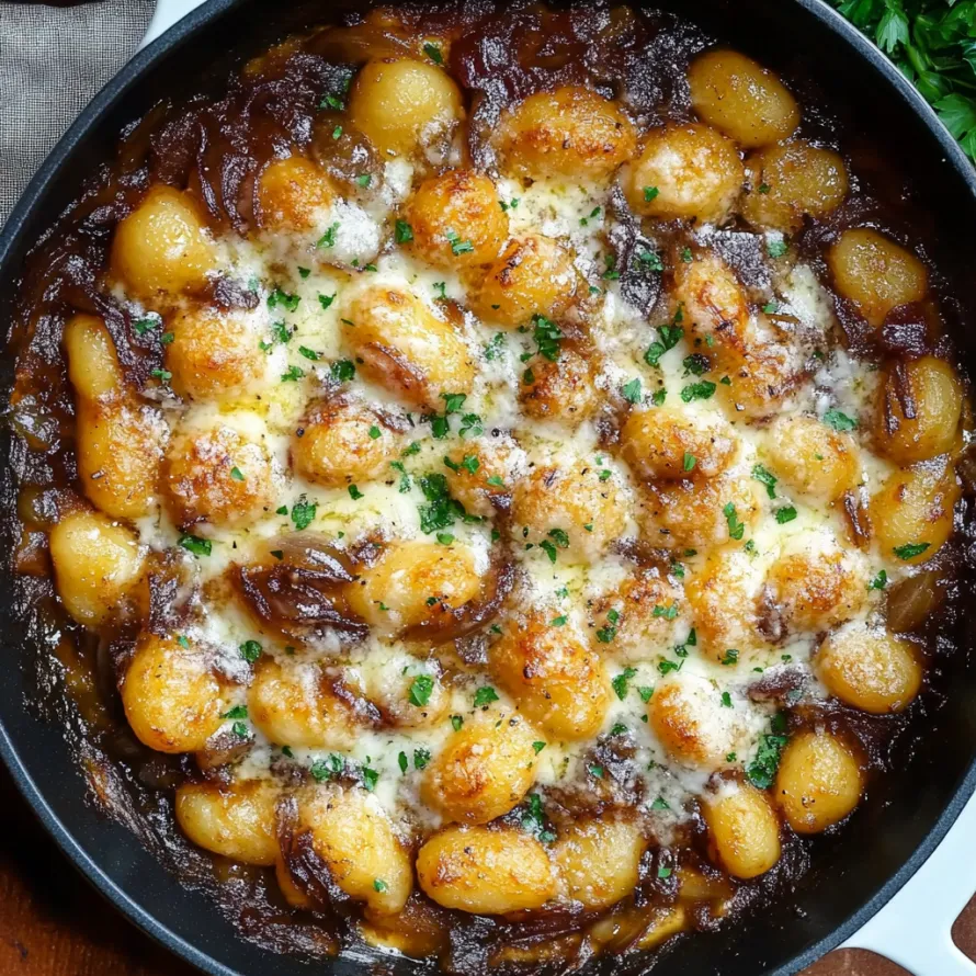 A bowl of food with cheese and potatoes.