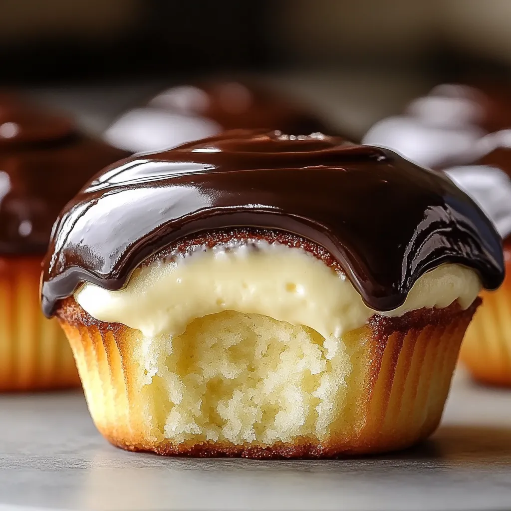 A cupcake with chocolate frosting and white frosting.