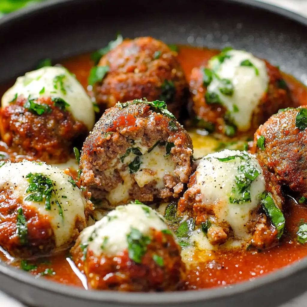 A bowl of meatballs with sauce.
